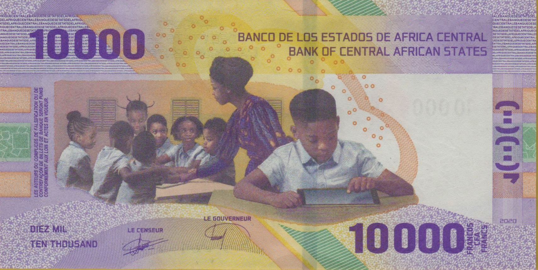 Central African States 10000 2022 UNC P-W704